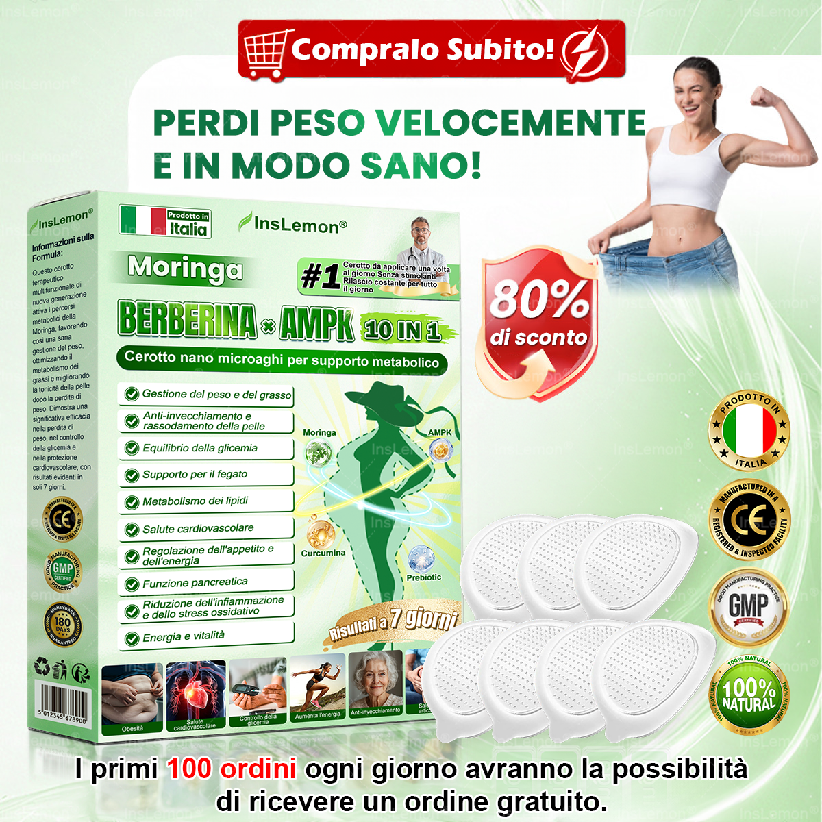 ✨𝐈𝐧𝐬𝐋𝐞𝐦𝐨𝐧® Patch Nano-Microaghi 10-in-1 per il Supporto Metabolico — Una volta al giorno, risultati visibili in 7 giorni 🌸(Supporta la gestione del peso, tonicità della pelle,equilibrio della glicemia, qualità del sonno)